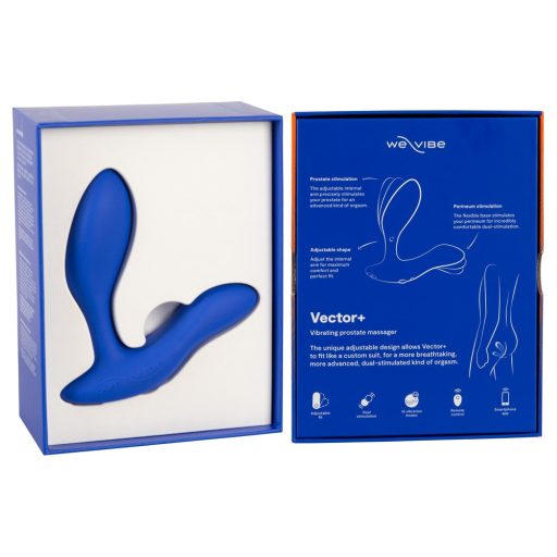 We-Vibe Vector+ - akkus, okos anál vibrátor (kék)
