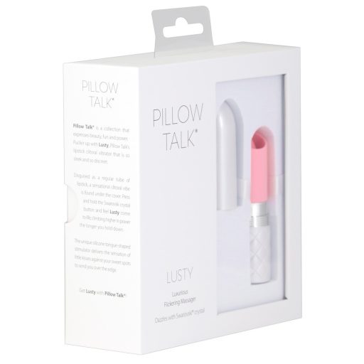 Pillow Talk Lusty - akkus, nyelves rúdvibrátor (pink)