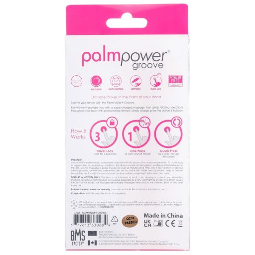 PalmPower groove - akkus masszírozó vibrátor (pink)