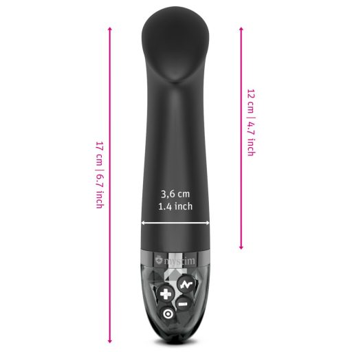 mystim Right on Ron E-Stim - elektro G-pont vibrátor (fekete)