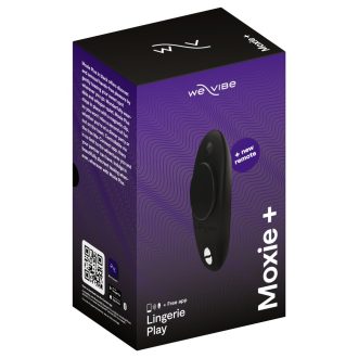 We-Vibe Moxie+ - rádiós, okos csikló vibrátor (fekete)