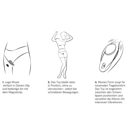 We-Vibe Moxie+ - rádiós, okos csikló vibrátor (türkiz)