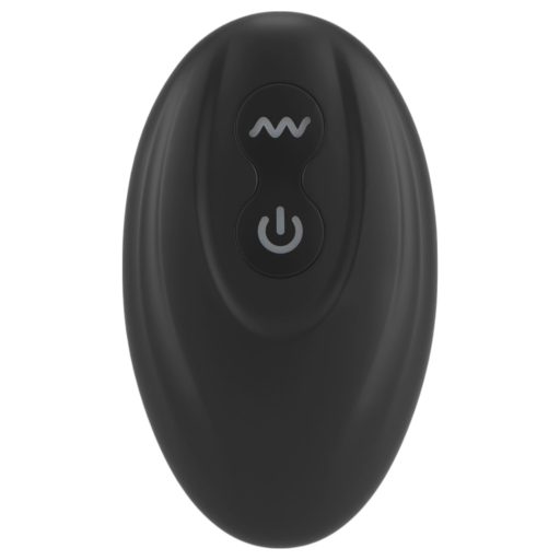 Rebel - prosztata vibrátor pénisz-és heregyűrűvel (fekete)