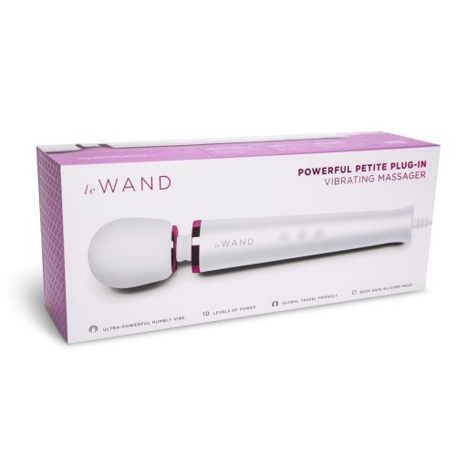 Le Wand Petite Plug-In - hálózati masszírozó vibrátor (fehér)