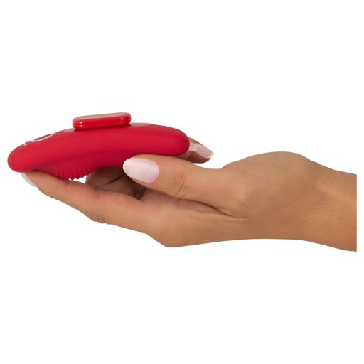 Smile - akkus, rádiós bugyi vibrátor (piros)