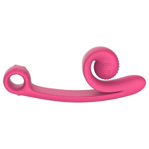 Snail Vibe Curve - 2in1 csikló vibrátor, csiklóizgató (pink)