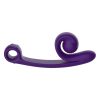 Snail Vibe Curve - 2in1 csiklóizgató vibrátor (lila)
