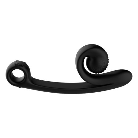 Snail Vibe Curve - 2in1 csiklóizgató vibrátor (fekete)