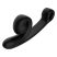 Snail Vibe Curve - 2in1 csiklóizgató vibrátor (fekete)