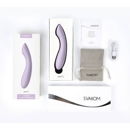 Svakom Amy 2 - akkus, vízálló G-pont vibrátor (lila)