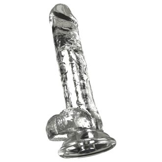 Crystal - Vibrátor tapadókoronggal (áttetsző)