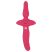 Couples Choice - 2in1 vibrátor és anál plug (pink)