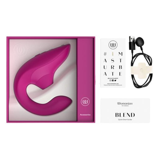 Womanizer Blend - G-pont vibrátor és csiklóizgató (pink)