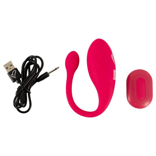 Beau Coeur Koral - vibrációs tojás távirányítóval (pink)