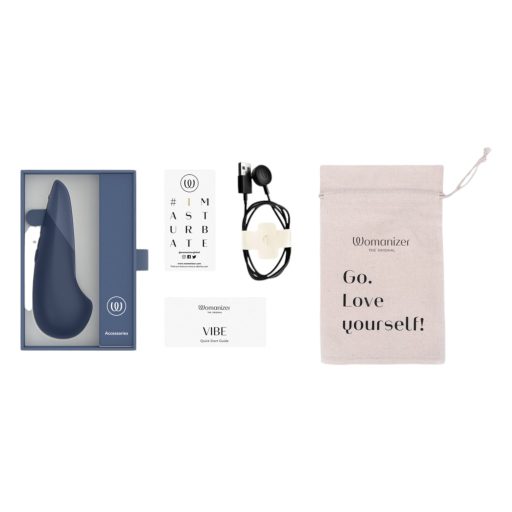 Womanizer Vibe - csikló vibrátor (kék)