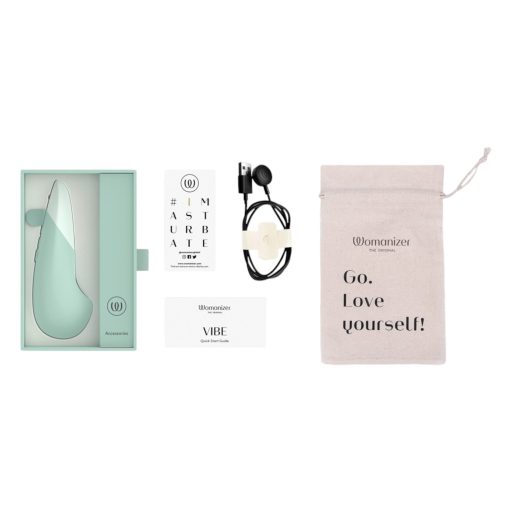Womanizer Vibe - csikló vibrátor (zöld)