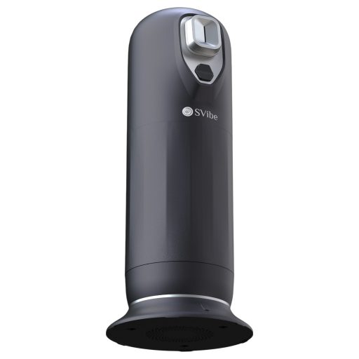 Snail Vibe Jet - lökő maszturbátor melegítő funkcióval (fekete)