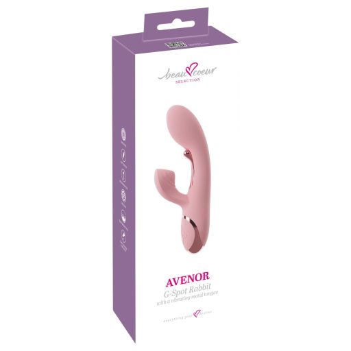 Beau Coeur Avenor - nyelves, csiklókaros G-pont vibrátor (pink)