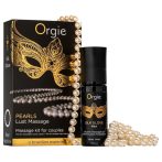   Orgie Pearls Lust - gyöngy nyaklánc és masszázsgél (30ml)