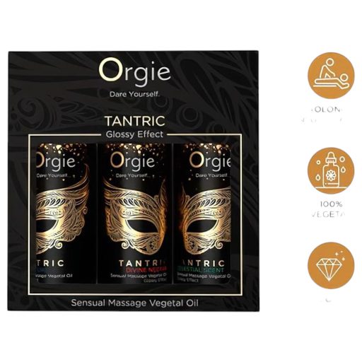 Orgie Tantric - érzéki masszázsolaj szett (3 × 30 ml)