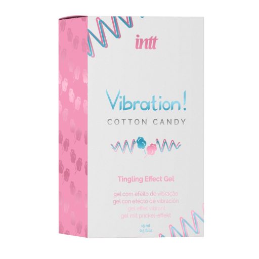 Intt Vibration COTTON CANDY Airless Bottle + Box - vágyfokozó gél (15 ml)