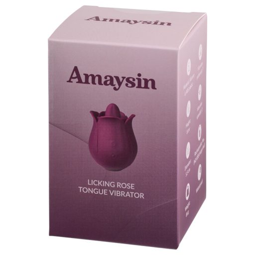 Amaysin - nyelves rózsa csiklóvibrátor, csiklóizgató (lila)