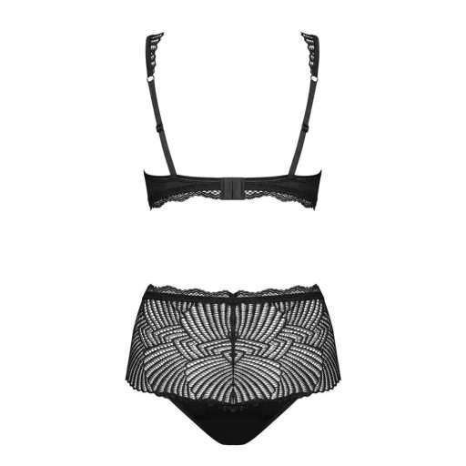 Obsessive Klarita 2 részes fehérnemű szett (Fekete) L/XL