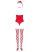 Obsessive Kissmas teddy - Szexi ünnepi body (Piros) XS/S