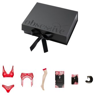   Obsessive Aloisa - fehérneműs ajándék doboz - 6 részes (piros)