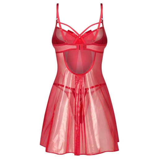Obsessive Gifty - babydoll és tanga szett (piros)