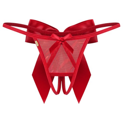 Obsessive Gifty - nyitott tanga (piros)