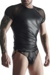   Regnes Fetish Planet Szexi erotikus férfi póló - XXL (Fekete)
