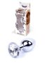 Jawellery Ezüst/kristály fém anál plug (S)