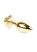 Plug Jawellery Arany/ciklámen fém szív anál plug (S)