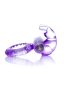 Vibrációs Péniszgyűrű nyuszis csiklóizgatóval (lila)