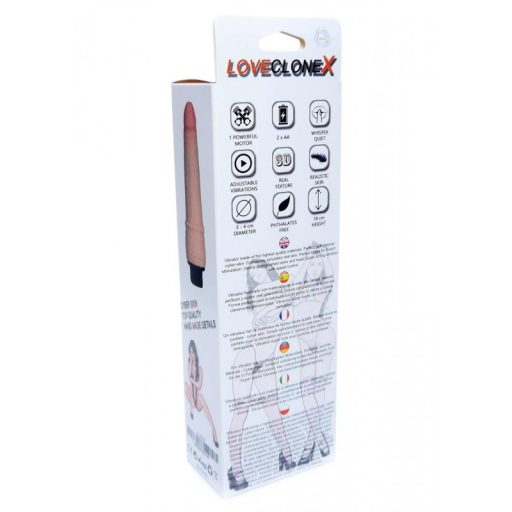 PLUTON LOVECLONEX Élethű vibrátor 6 inch - 15cm