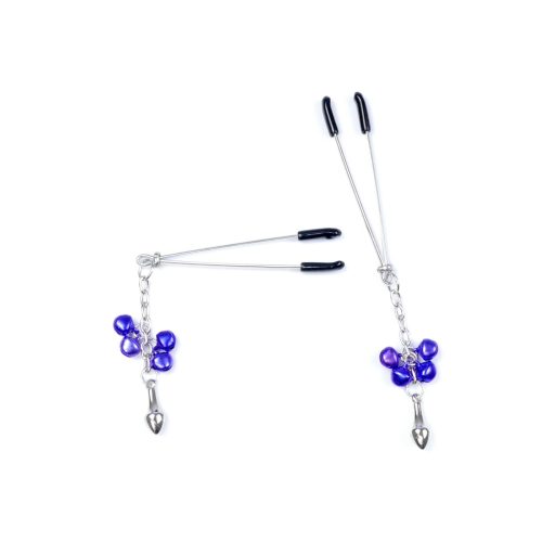 Boys of Toys Series No.6 Állítható mellbimbó csipesz lila csengettyűvel