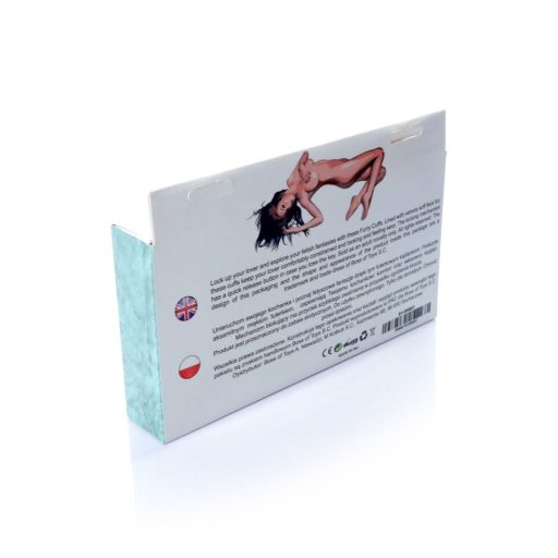 Fetish Boss sorozat- Furry Cuffs Plüss bilincs Türkiz