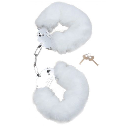 Fetish Boss Series Szőrös bilincs (Fehér)