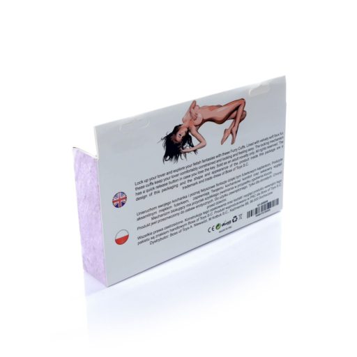 Fetish Boss sorozat- Furry Cuffs Plüss bilincs Lila