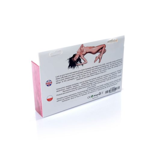 Fetish Boss Series Furry Cuffs - Szőrös bilincs Pink