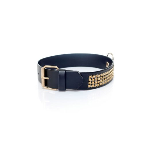 Boss sorozat - BDSM nyakörv - 3cm - Arany