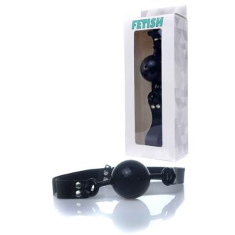   Boys of Toys Fetish B Series Légáteresztő golyós szájpecek (fekete)