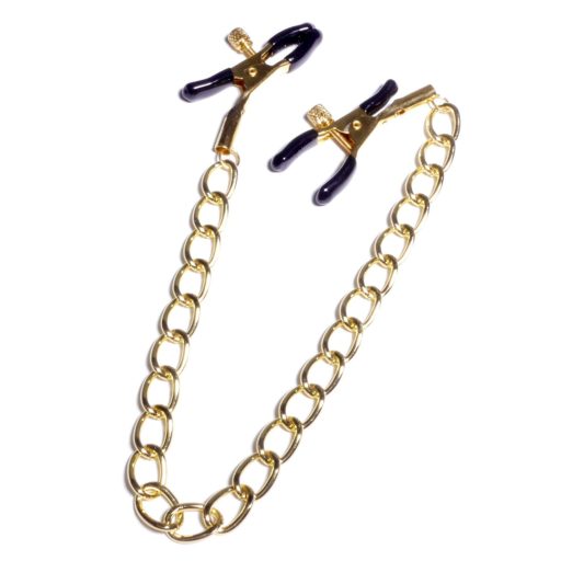 Boys of Toys Series No.16 Láncos állítható mellbimbócsipesz (arany színű)