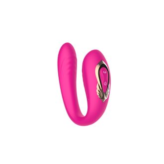   Boys of Toys Újratölthető USB-s hordható forgós párvibrátor távirányítóval (Pink)