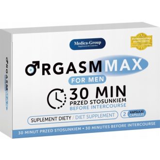   OrgasmMax for Men - Orgazmus fokozó étrend kiegészítő férfiaknak - 2db kapszula