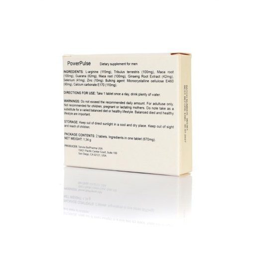 PowerPulse - Természetes étrend-kiegészítő férfiaknak (2db)