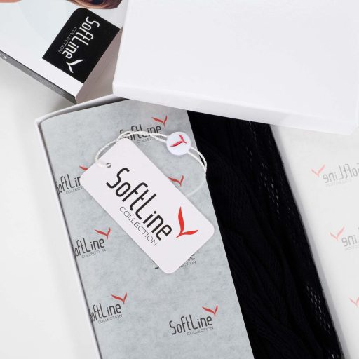 Softline 110890 Szexi fényes - felül hálós body cippzáros alsó résszel M