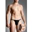 Softline Mens thongs 4487 - black S-L