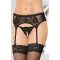 SoftLine 3319 Harisnyatartó nyitott tangával (fekete) M/L